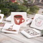 Σουβέρ μαρμάρινο θεματικό σετ 5 σχέδια Νο2