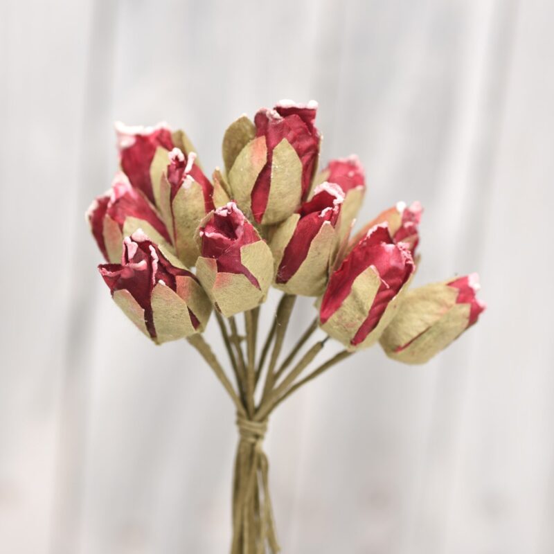 Μπουκέτο με τριανταφυλλάκια  κόκκινα 17cm