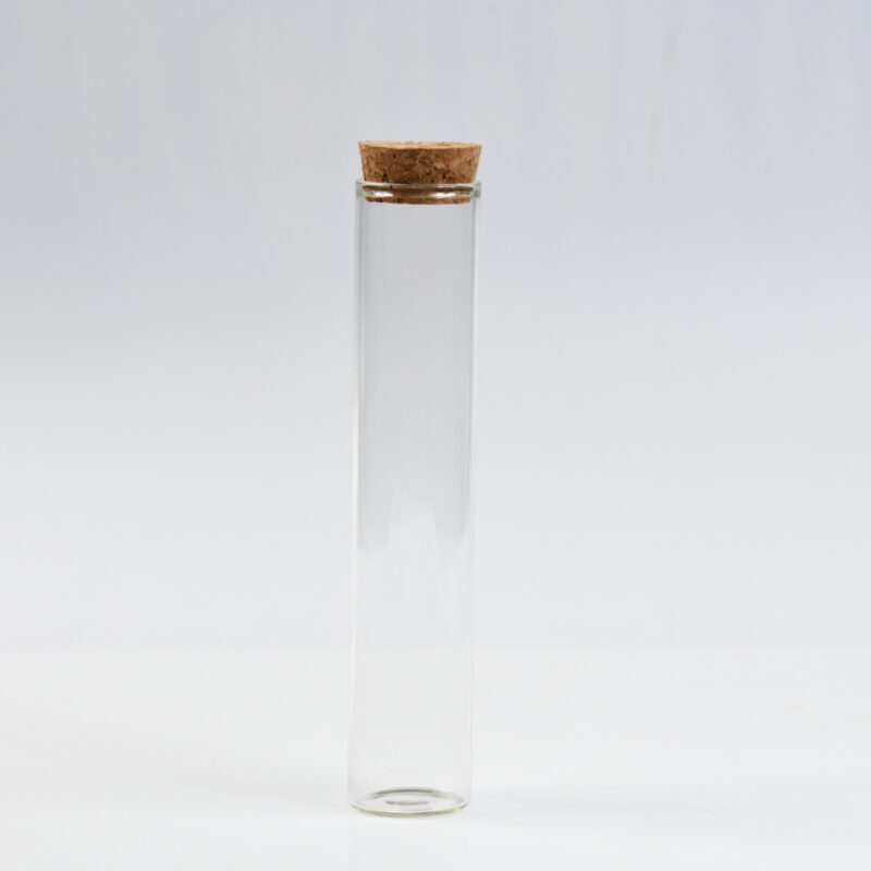 Μπομπονιέρα Δοκιμαστικός Σωλήνας με Φελλό Οικολογική Επιλογή 15X3cm